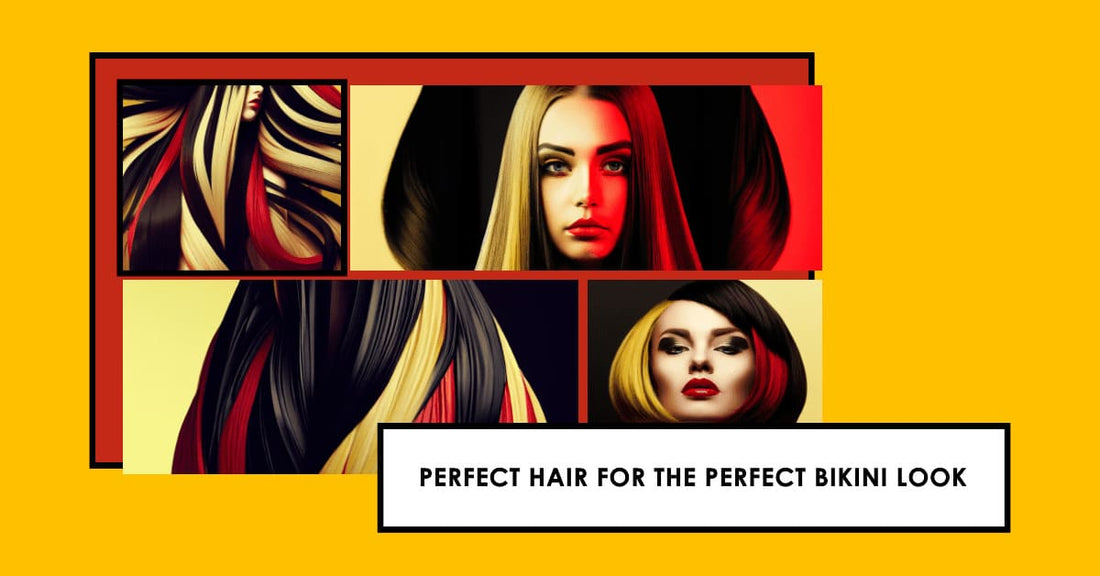 Top 10 Hair Care Tips for a Perfect Bikini Look:poster featuring multiple girls in short and long hair