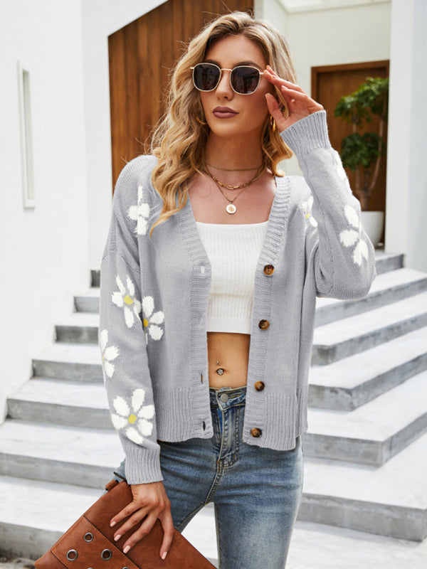 🧥 Casual Knitted Cardigan Jacket - Loose College Style Sweater Cardigan