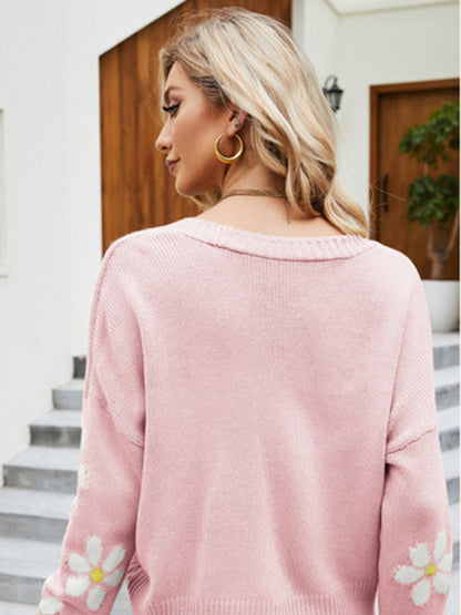 🧥 Casual Knitted Cardigan Jacket - Loose College Style Sweater Cardigan
